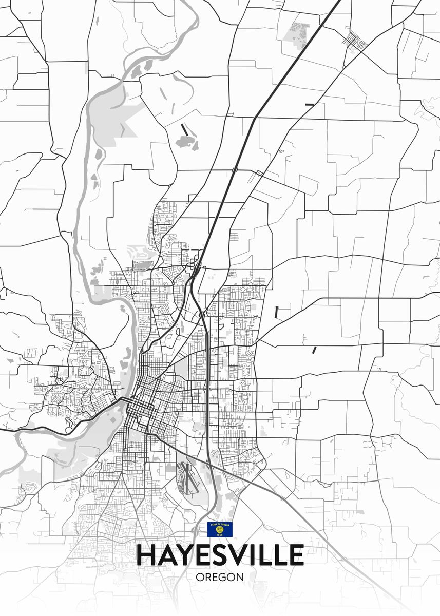 'Hayesville OR' Poster by IMR Designs Displate