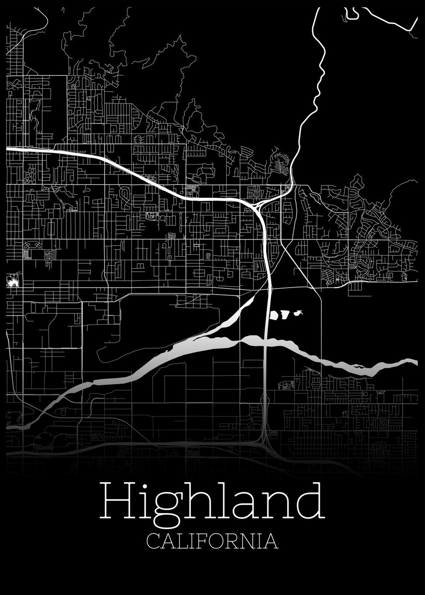 'Highland California' Poster by RelDesign Displate