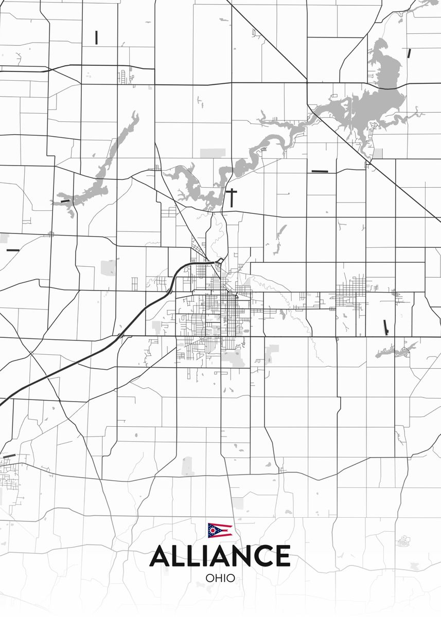 'Alliance OH' Poster by IMR Designs Displate