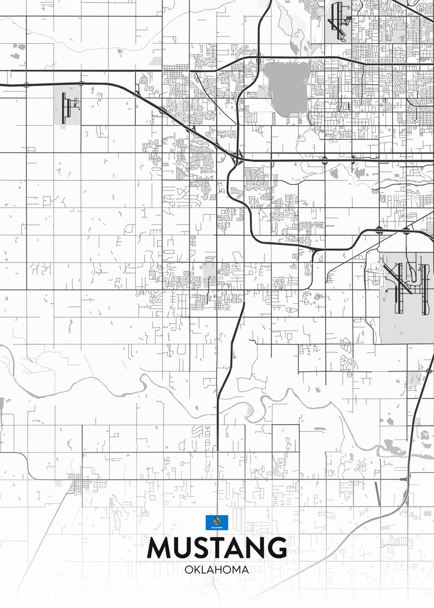 'Mustang OK' Poster by IMR Designs Displate