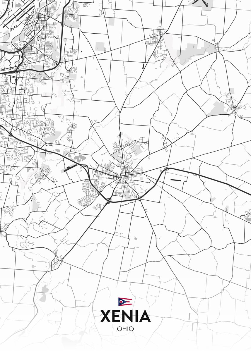 'Xenia OH' Poster by IMR Designs Displate