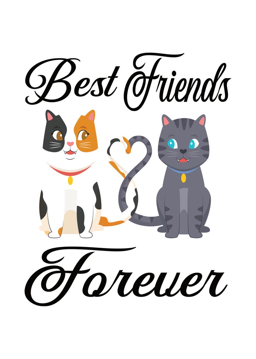 'Best Friends Forever Dog' Poster, picture, metal print, paint by ZS C