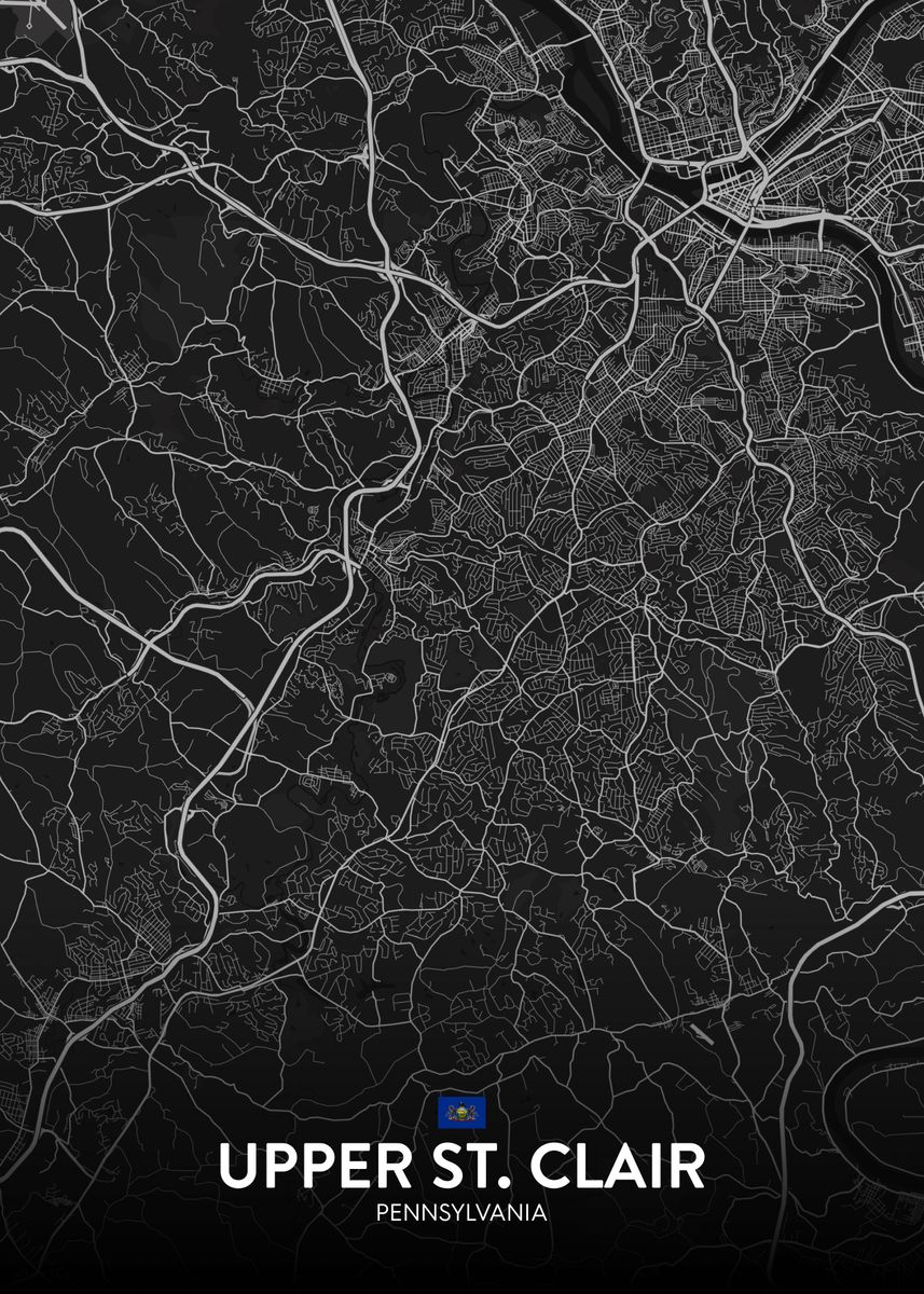 'Upper St Clair PA' Poster by IMR Designs Displate