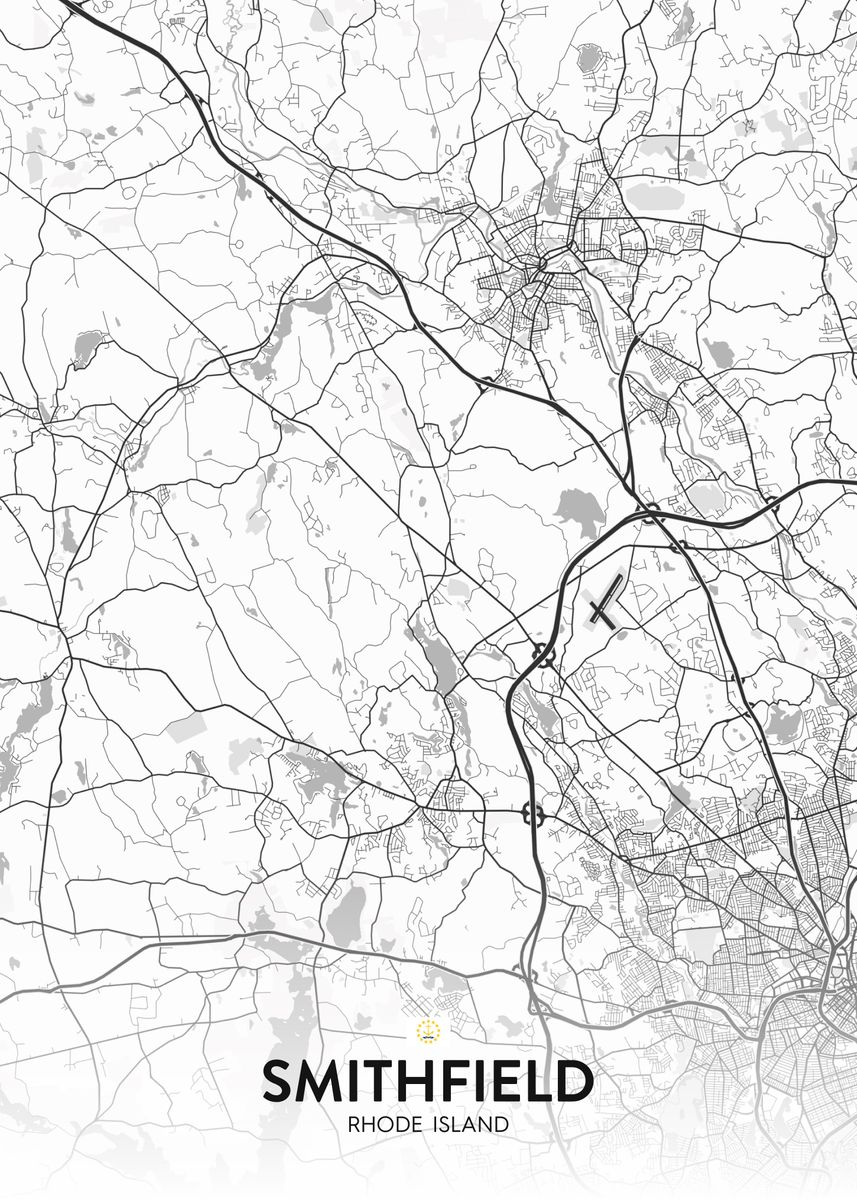 'Smithfield RI' Poster by IMR Designs Displate