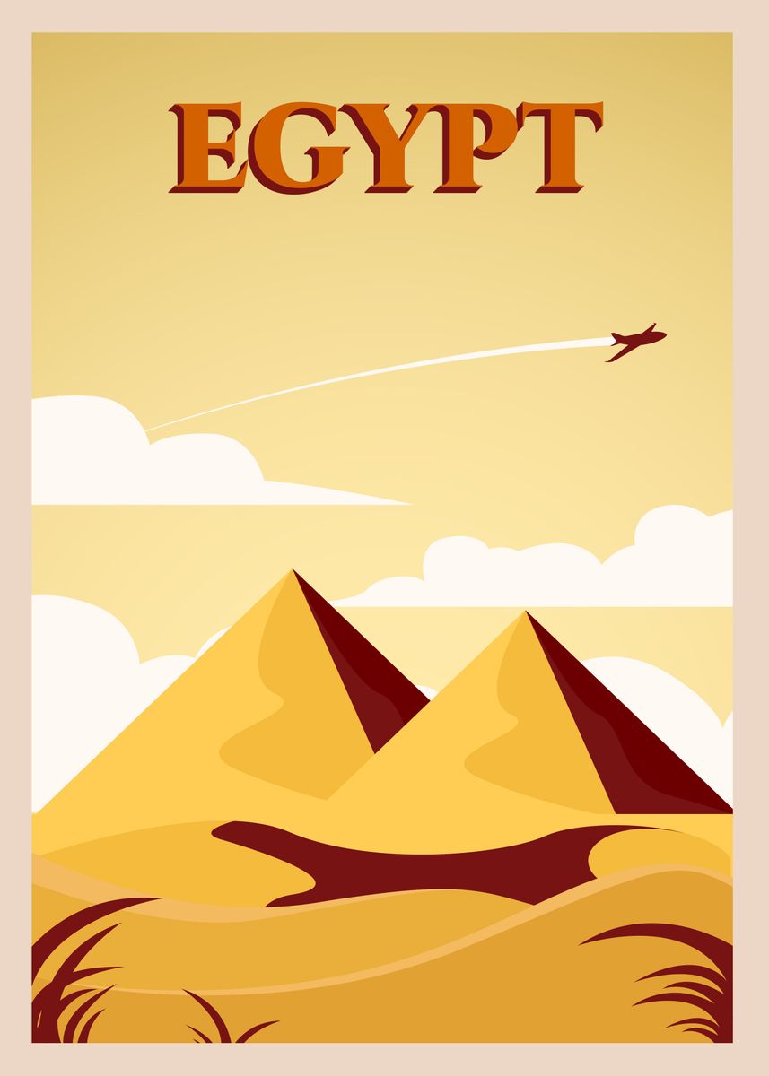 'Egypt' Poster, Picture, Metal Print, Paint By Alin Gabriel | Displate