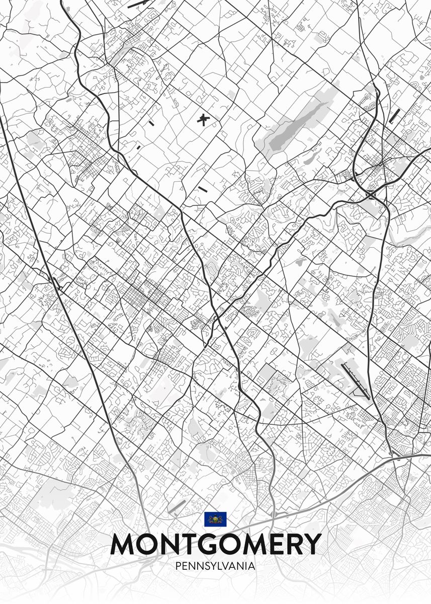 'Montgomery PA' Poster by IMR Designs Displate