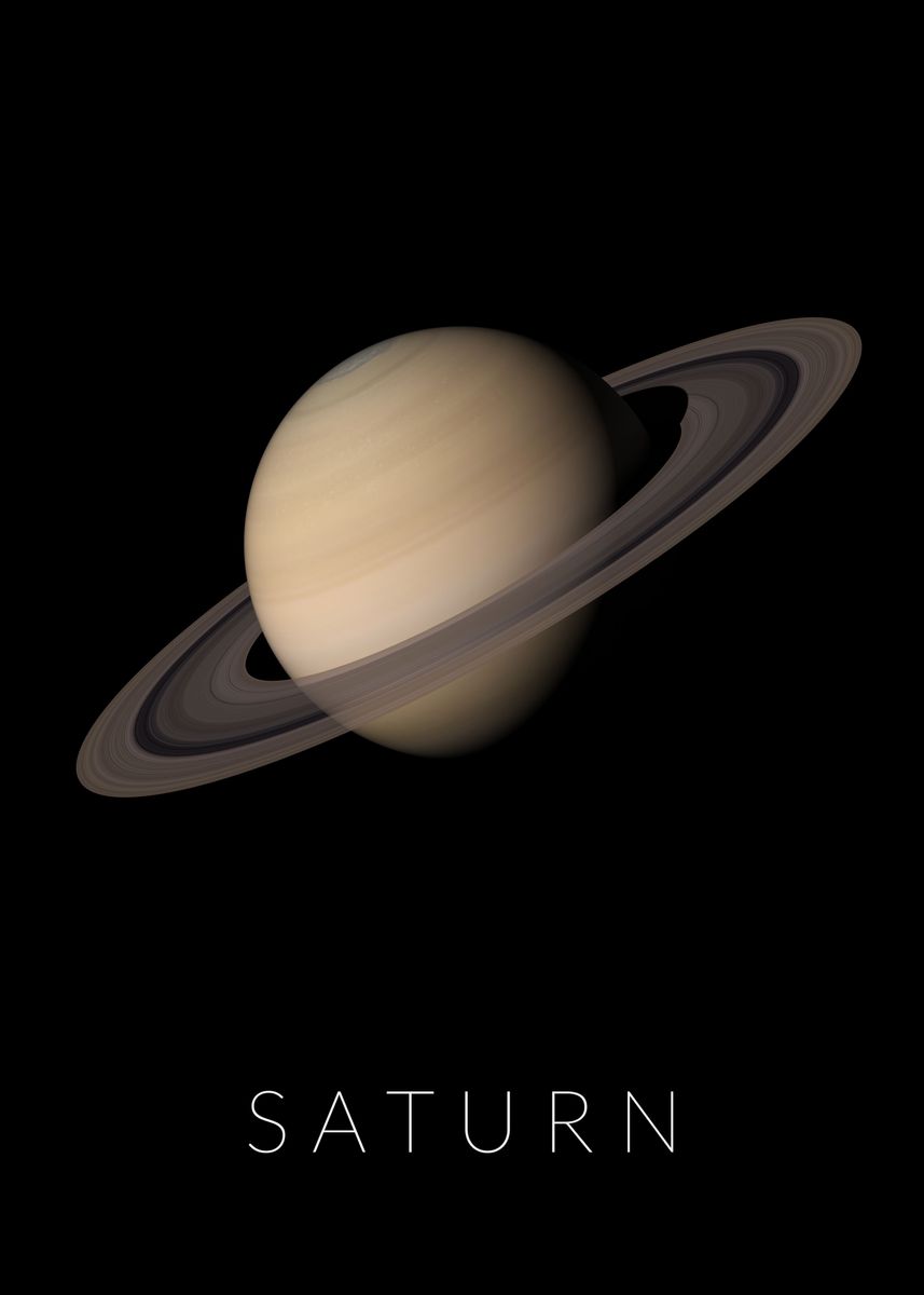 'Saturn' Poster, picture, metal print, paint by dkDesign | Displate