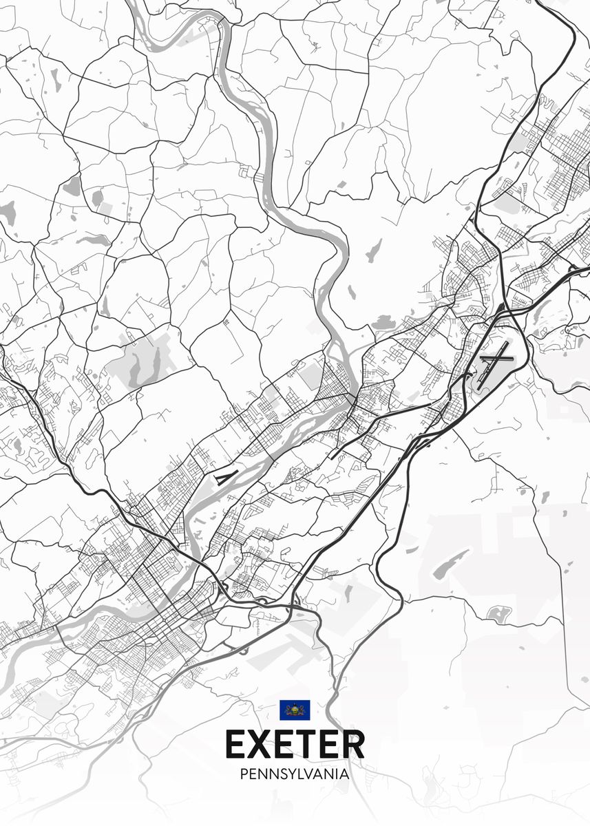 'Exeter PA' Poster by IMR Designs Displate