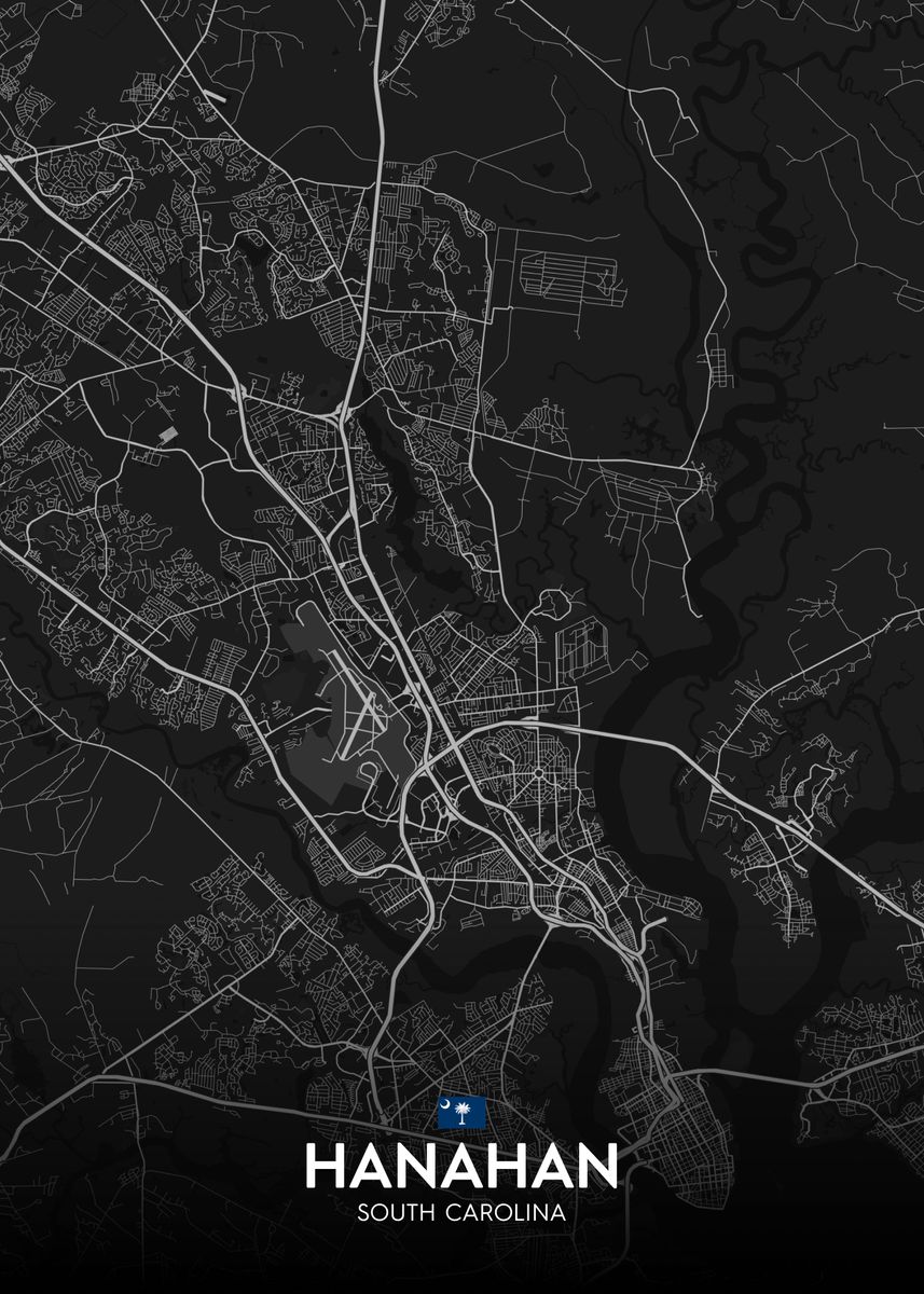 'Hanahan SC' Poster by IMR Designs Displate