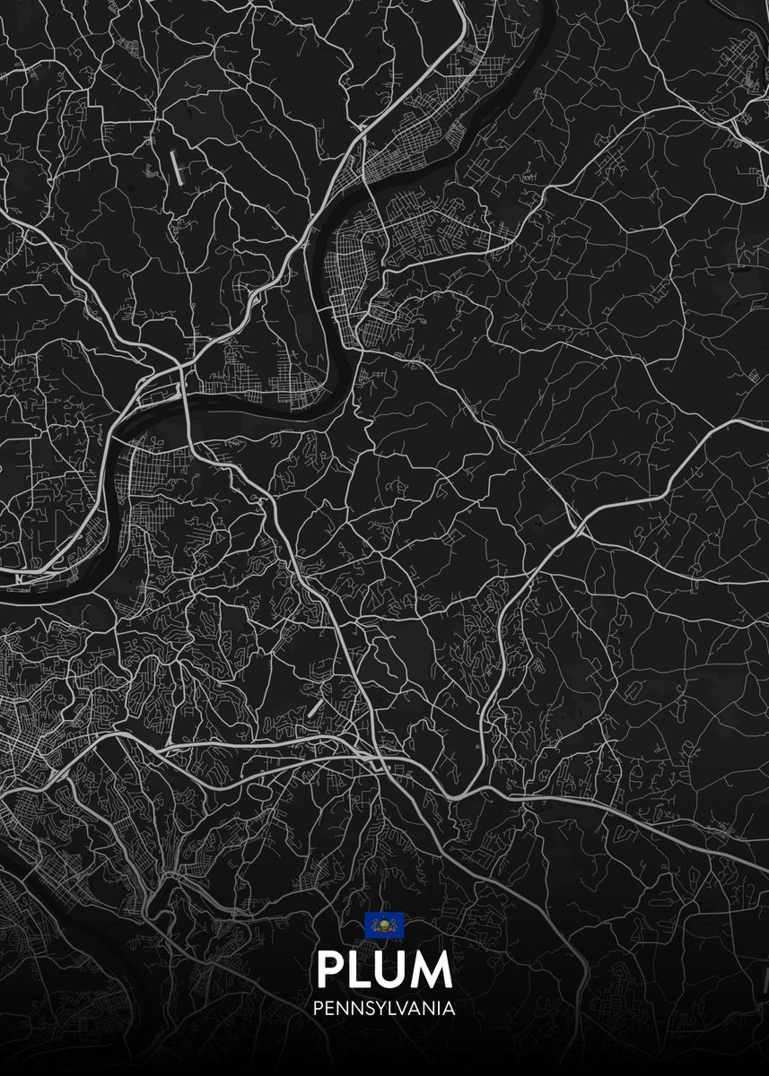 'Plum PA' Poster by IMR Designs Displate