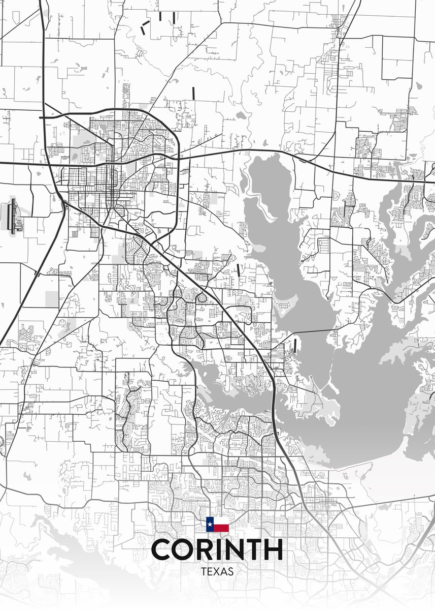 'Corinth TX' Poster by IMR Designs Displate