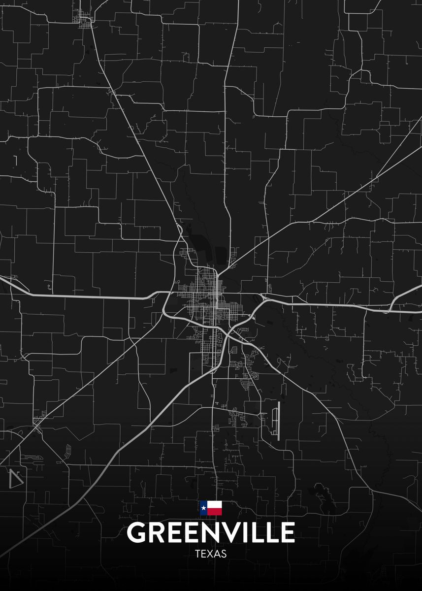 'Greenville TX' Poster by IMR Designs Displate