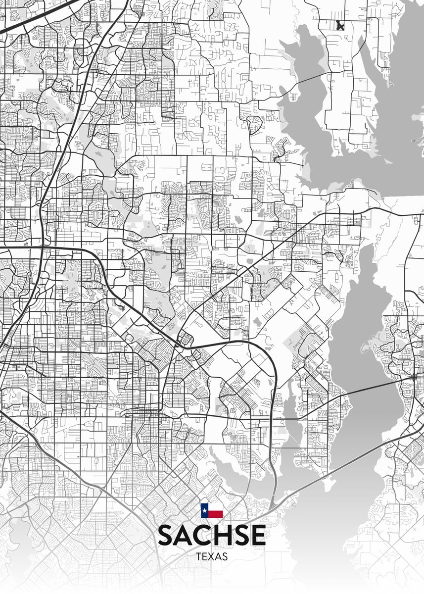 'Sachse TX' Poster by IMR Designs Displate