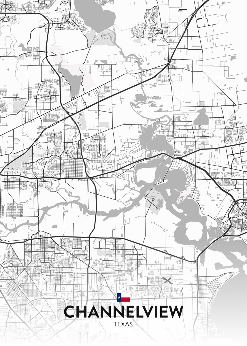 'Channelview TX' Poster by IMR Designs Displate