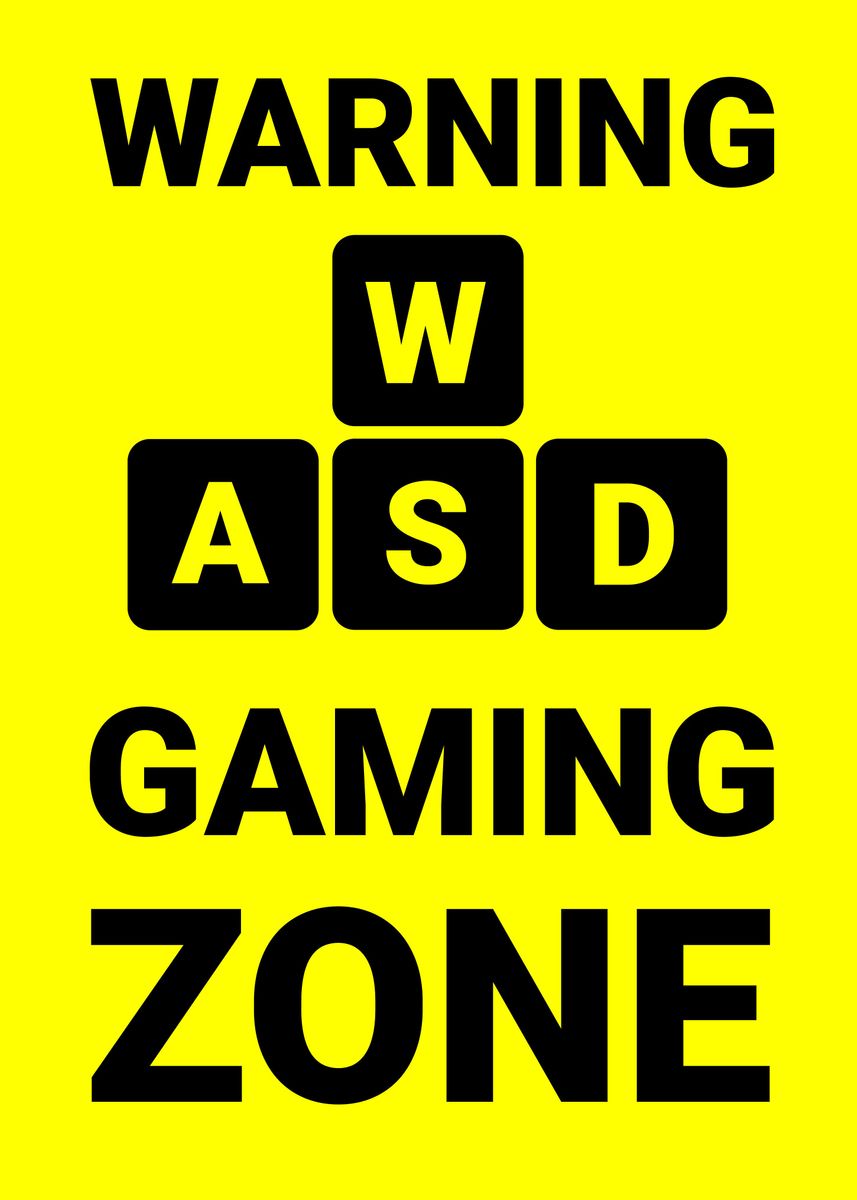 Art Poster WASD Gaming Zone