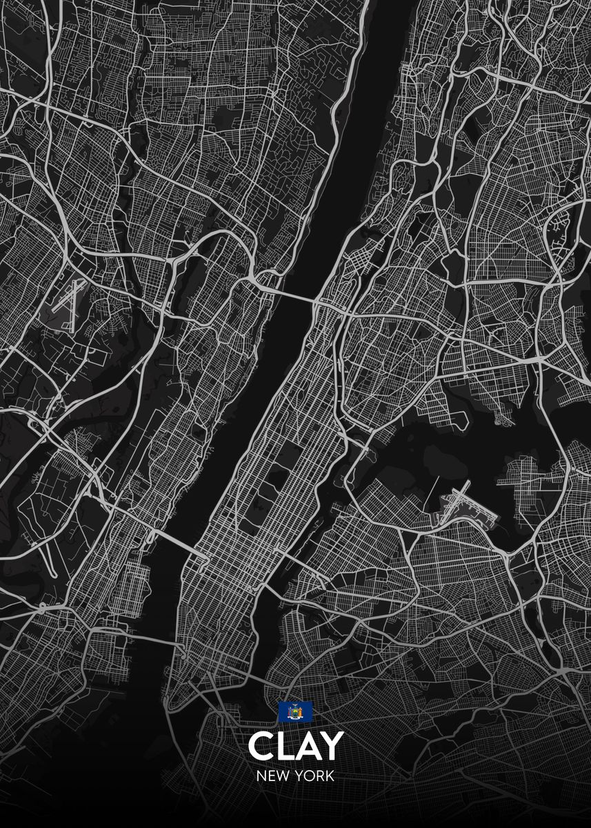 'Clay NY' Poster by IMR Designs Displate