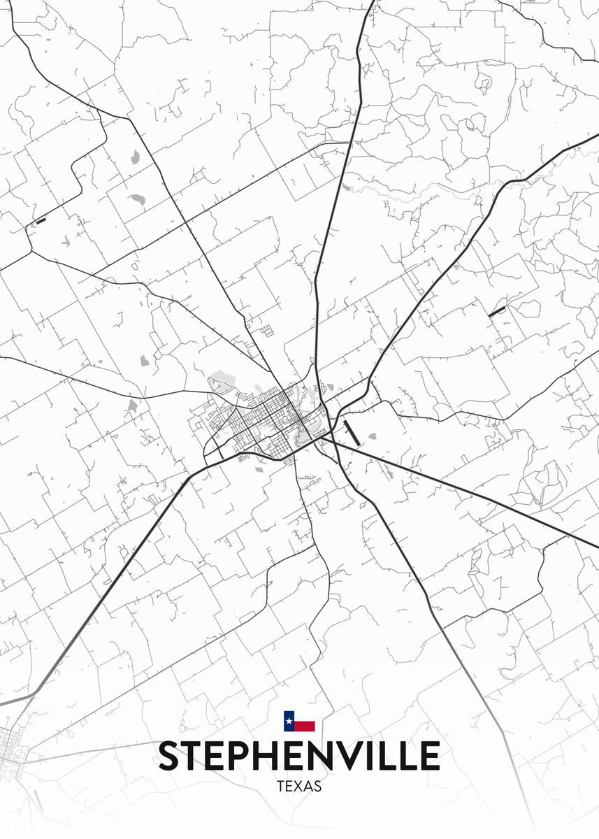 'Stephenville TX' Poster by IMR Designs Displate