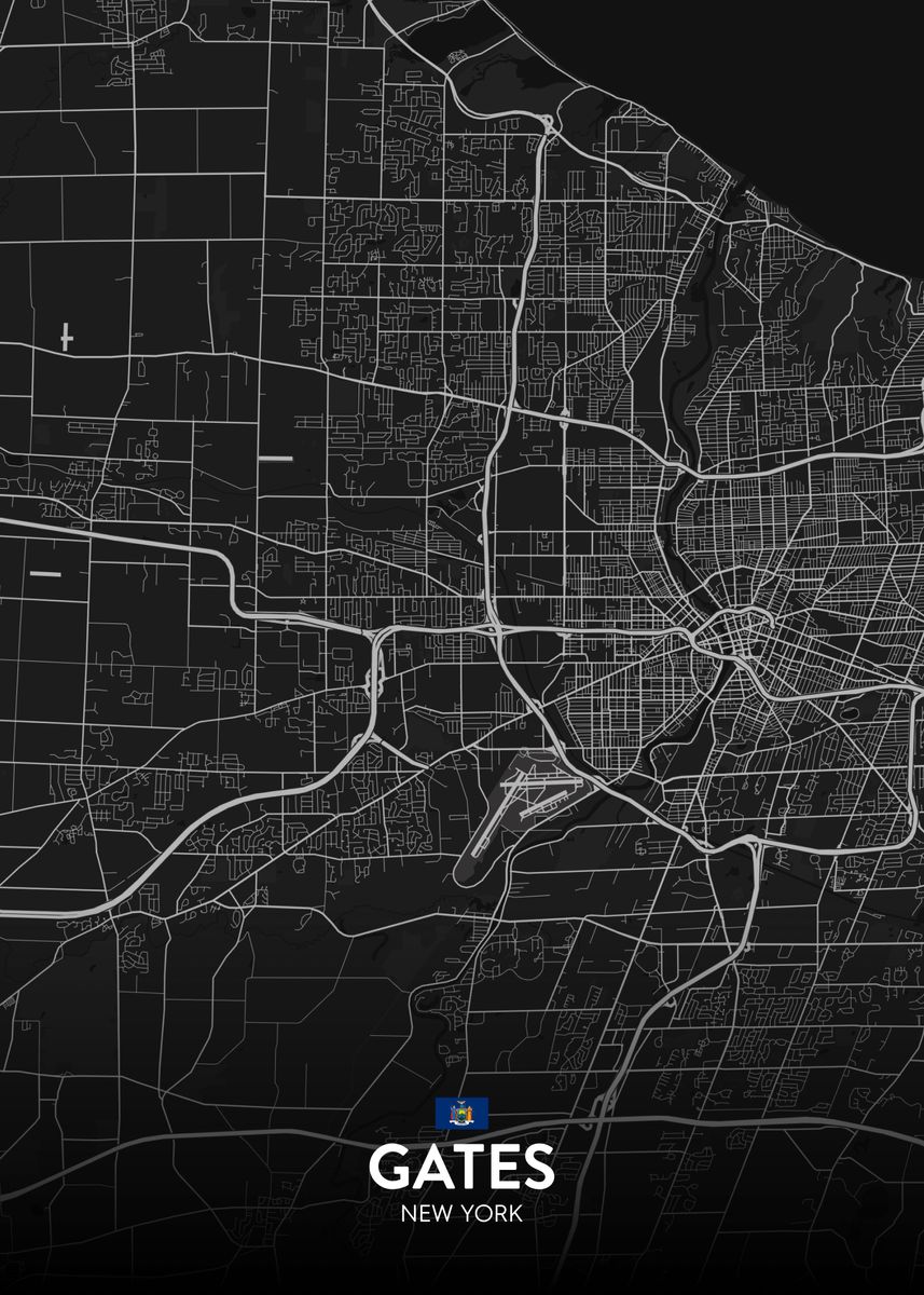 'Gates NY' Poster by IMR Designs Displate