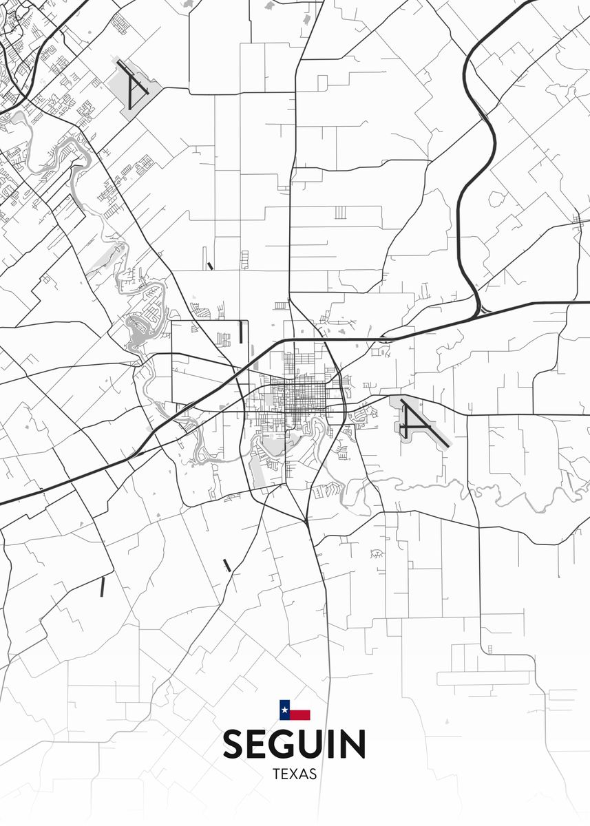 'Seguin TX' Poster by IMR Designs Displate