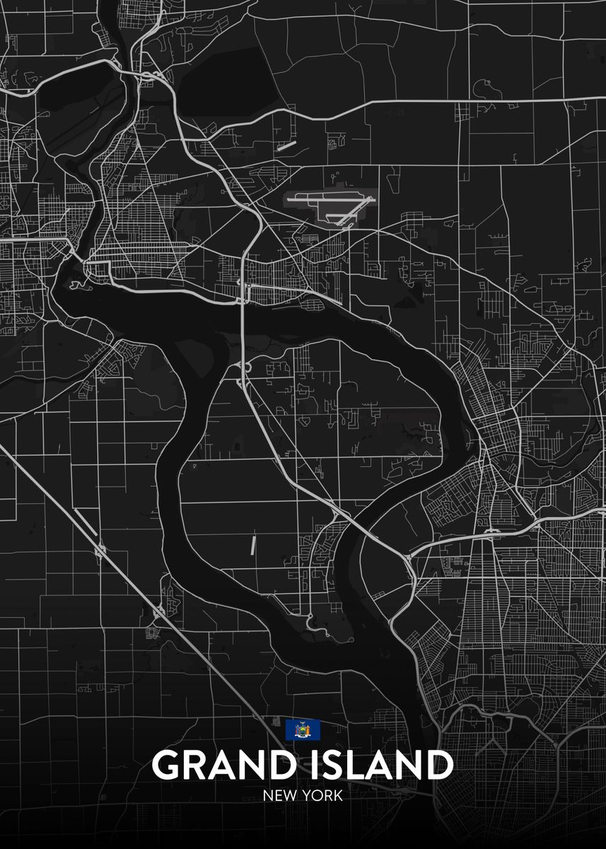 'Grand Island NY' Poster by IMR Designs Displate