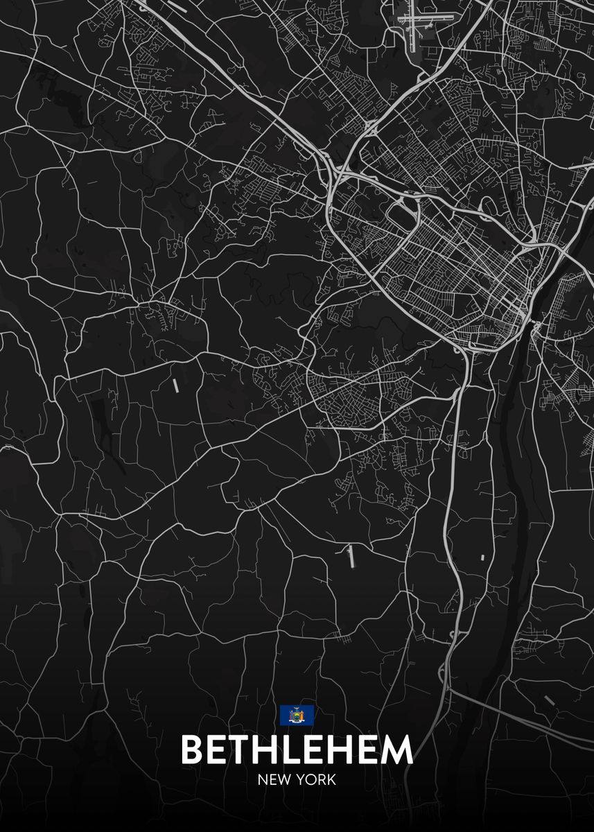 'Bethlehem NY' Poster by IMR Designs Displate