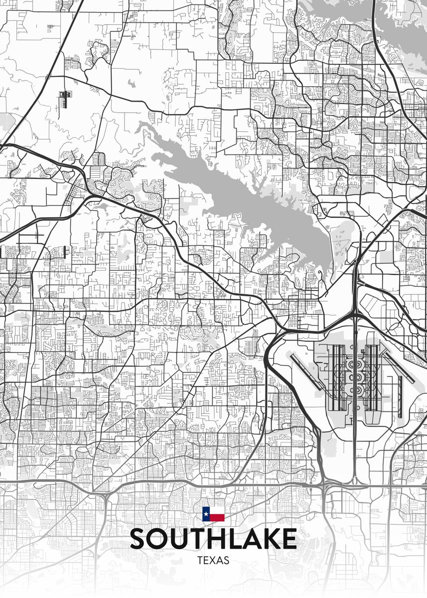 'Southlake TX' Poster by IMR Designs Displate