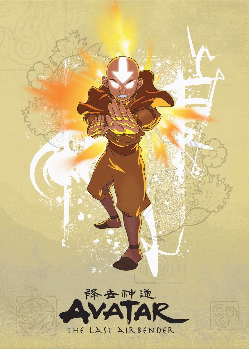Aang Firebending' Poster by Avatar: The Last Airbender | Displate