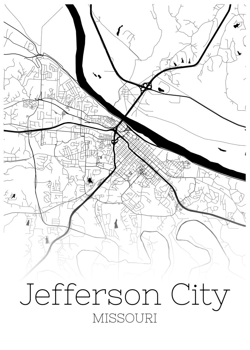 'Jefferson City missouri' Poster by RelDesign Displate