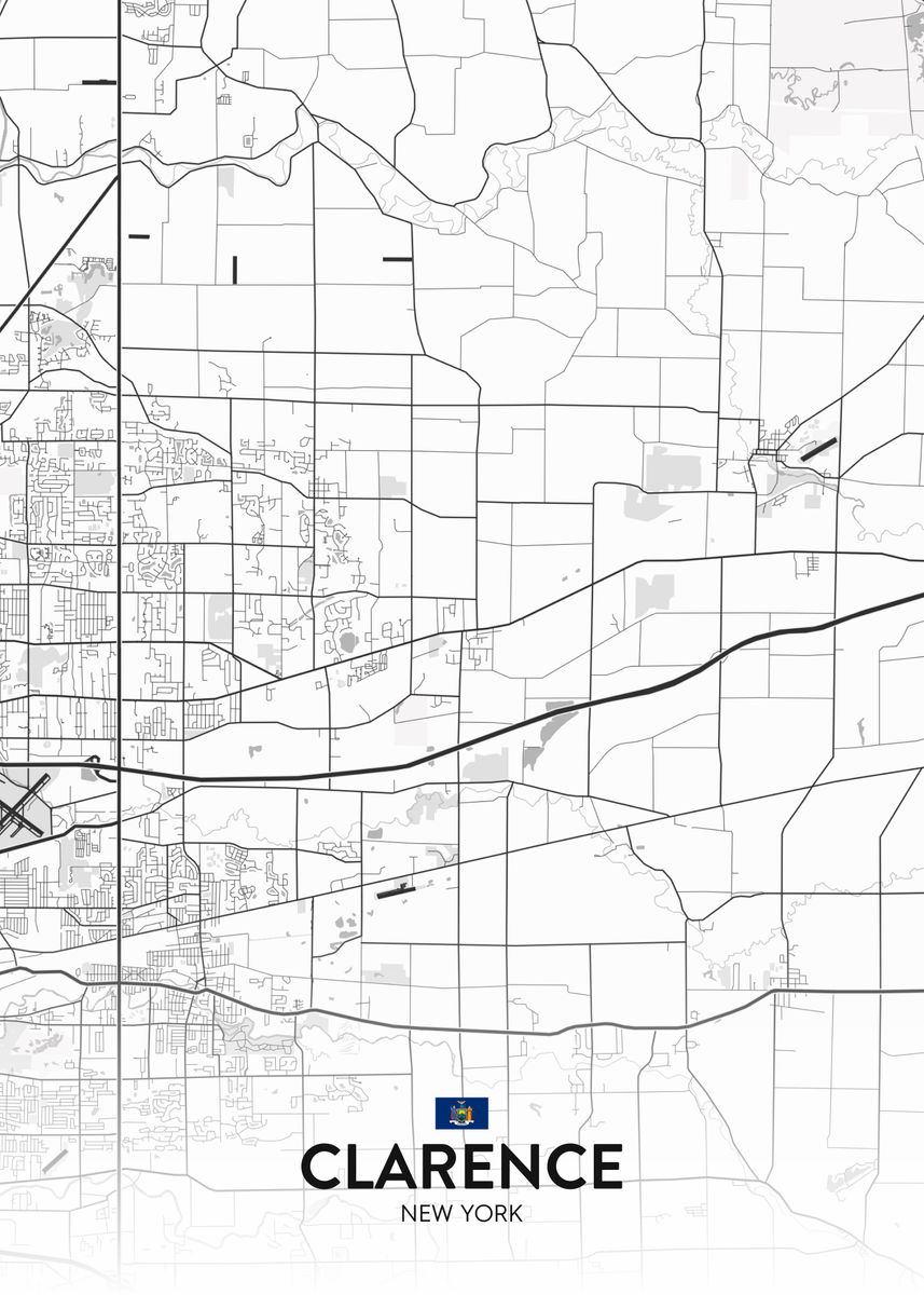 'Clarence NY' Poster by IMR Designs Displate