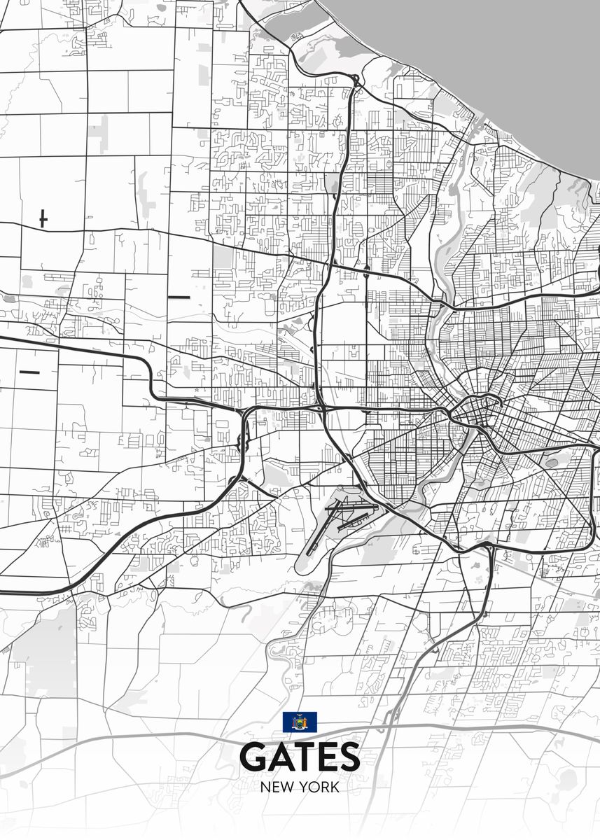 'Gates NY' Poster by IMR Designs Displate