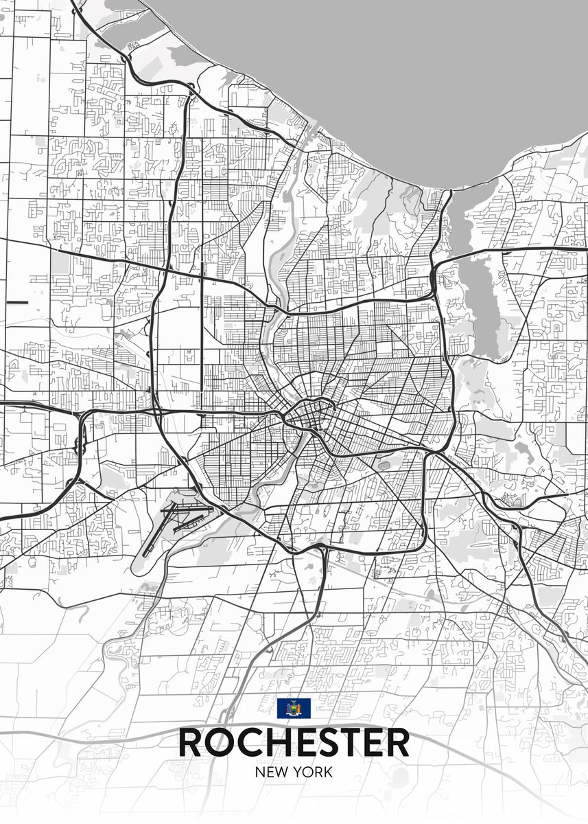 'Rochester NY' Poster by IMR Designs Displate