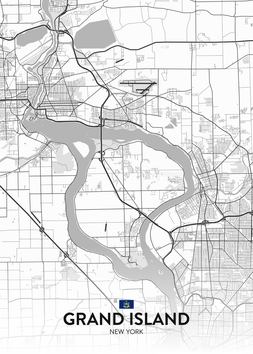 'Grand Island NY' Poster by IMR Designs Displate