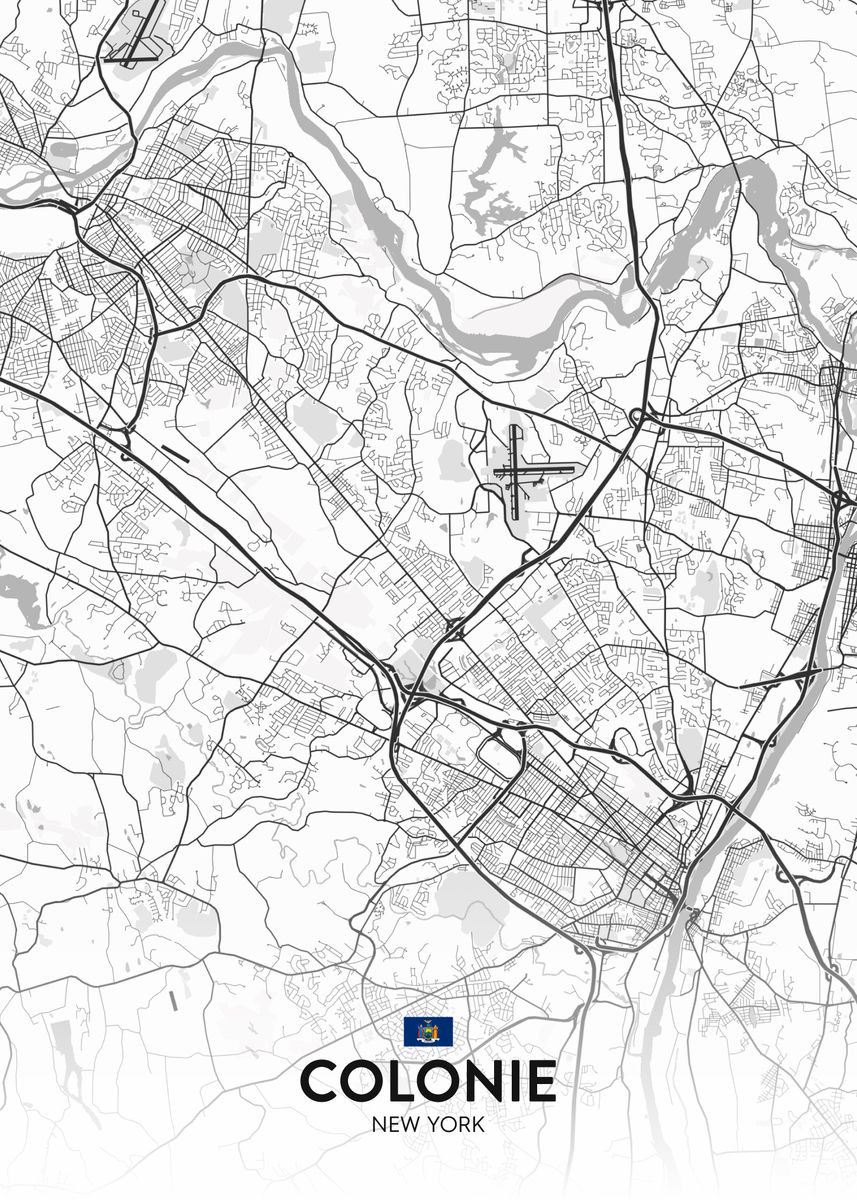 'Colonie NY' Poster by IMR Designs Displate