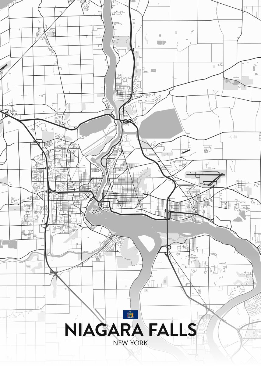 'Niagara Falls NY' Poster by IMR Designs Displate