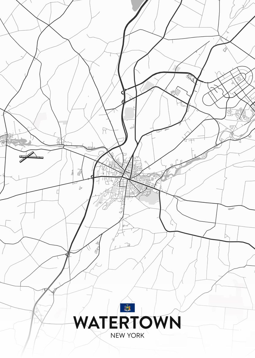 'Watertown NY' Poster by IMR Designs Displate