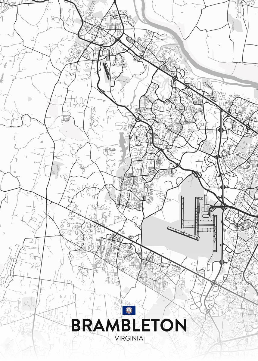 'Brambleton VA' Poster by IMR Designs Displate