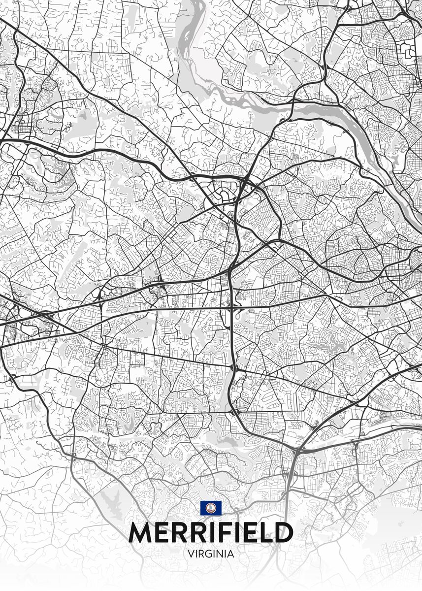 'Merrifield VA' Poster by IMR Designs Displate