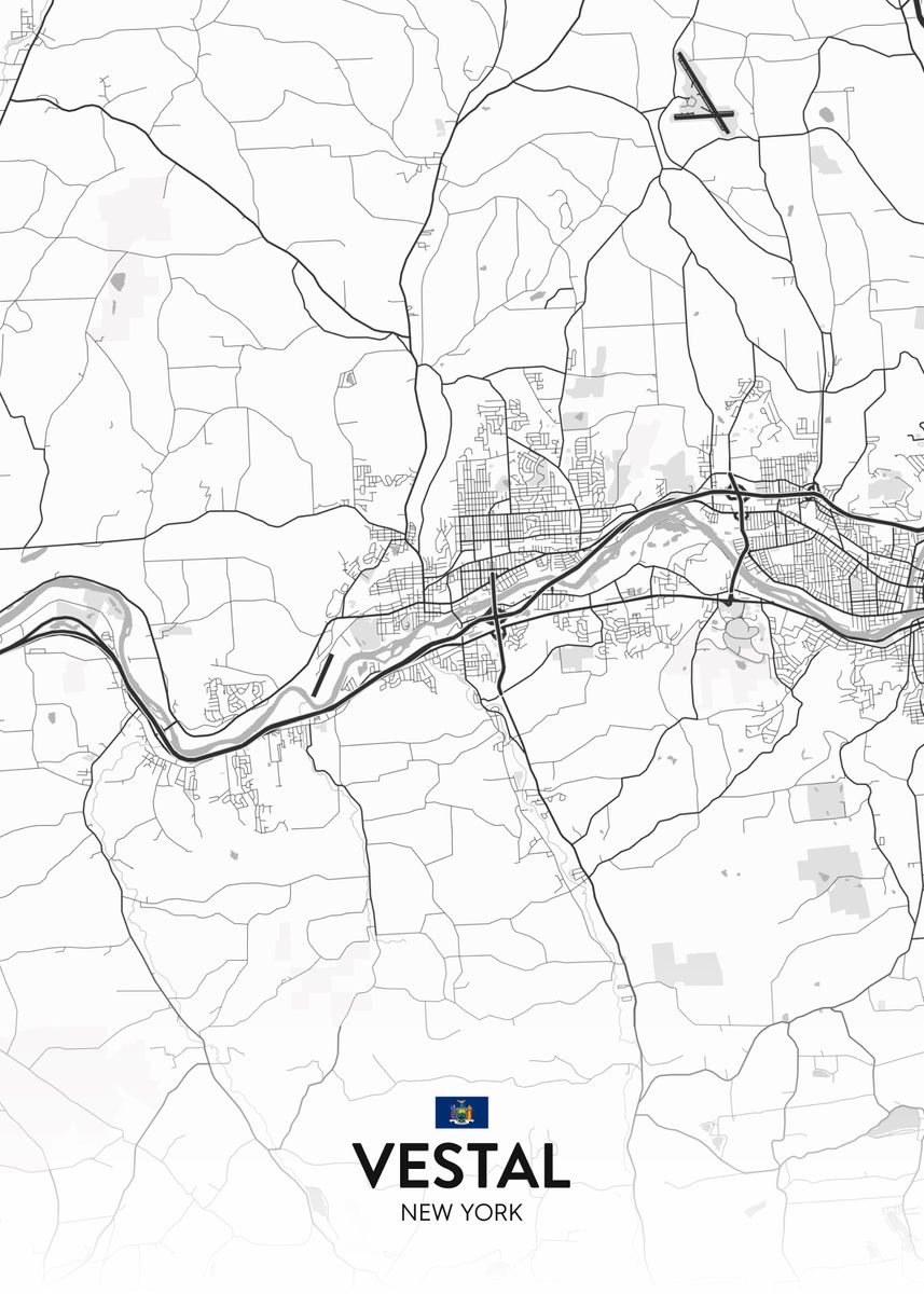 'Vestal NY' Poster by IMR Designs Displate