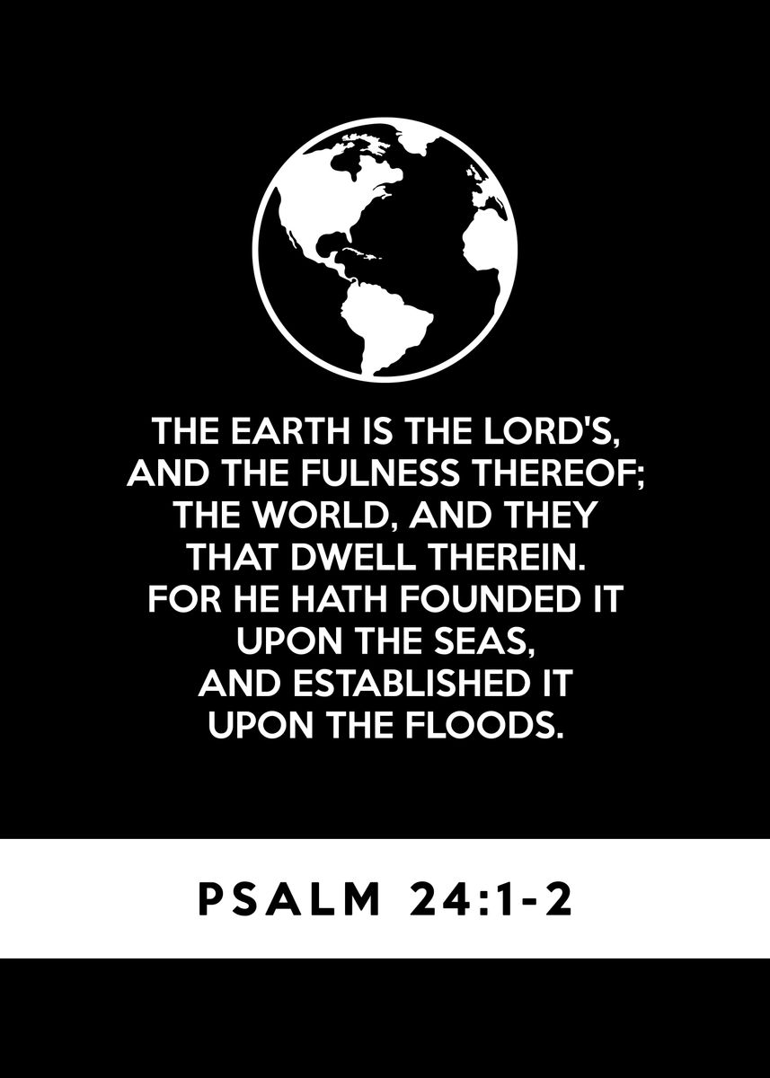 psalm-24-1-2-poster-picture-metal-print-paint-by-abconcepts-displate
