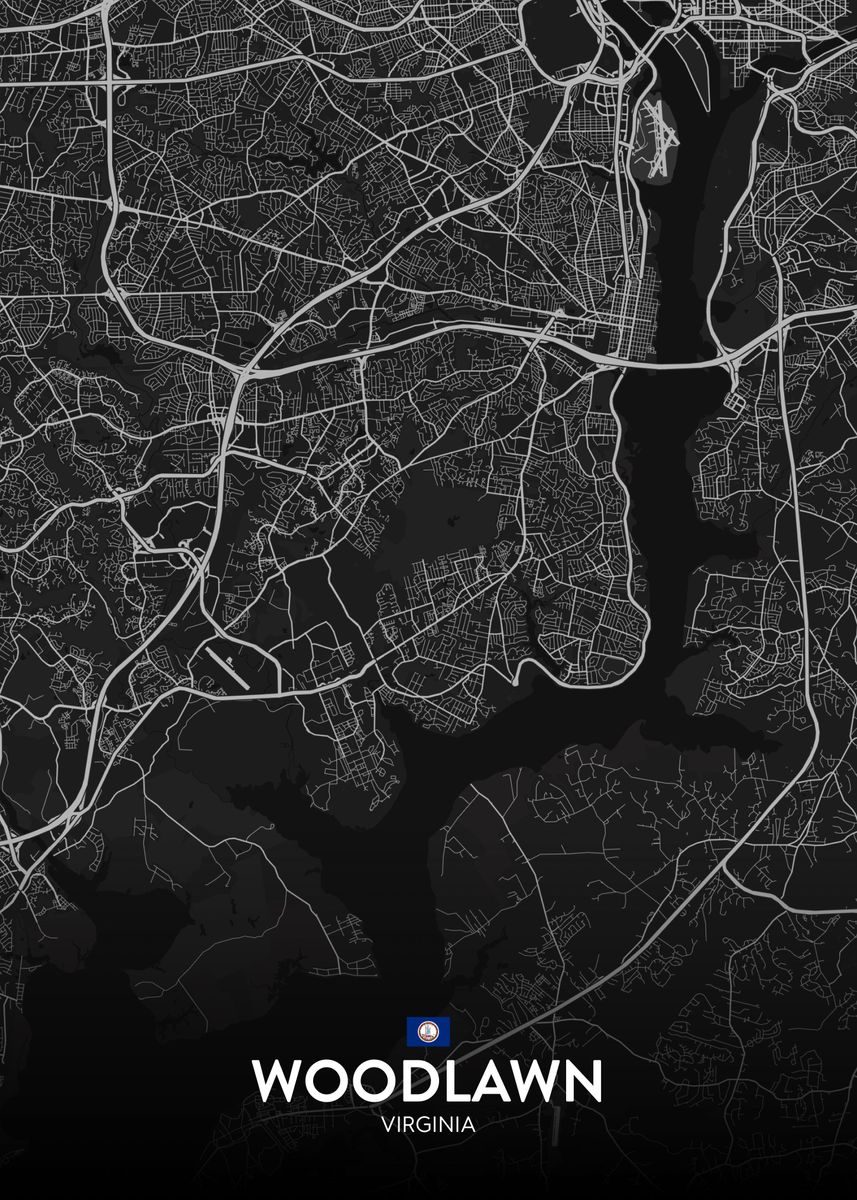 'Woodlawn VA' Poster by IMR Designs Displate