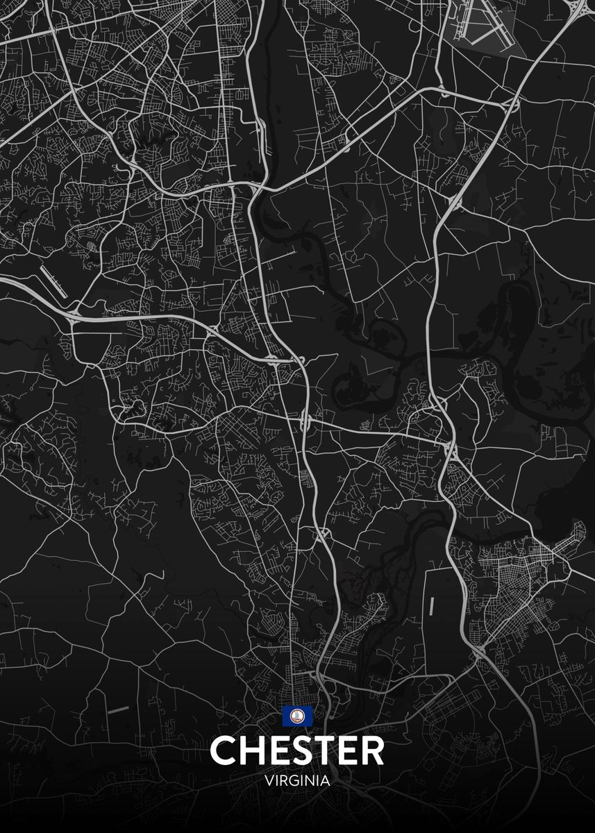 'Chester VA' Poster by IMR Designs Displate