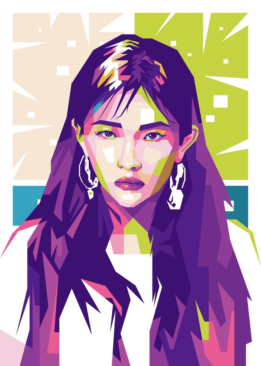 'G IDLE SOYEON' Poster, picture, metal print, paint by Rochefort | Displate