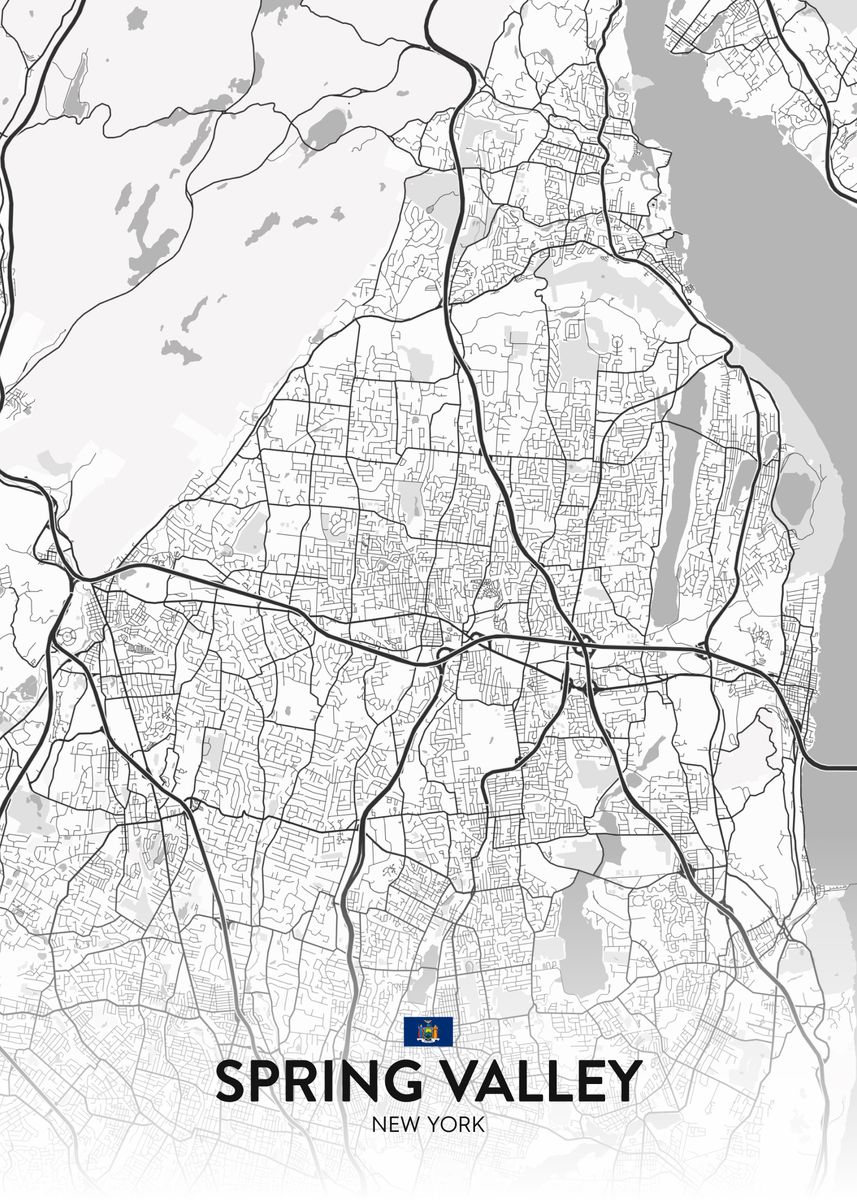 'Spring Valley NY' Poster by IMR Designs Displate