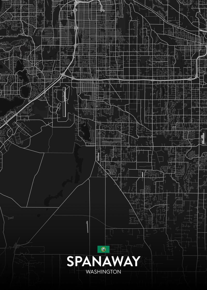 'Spanaway WA' Poster by IMR Designs Displate