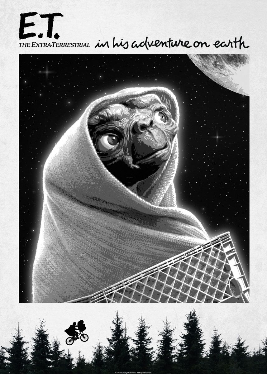 'Black and White design' Poster, picture, metal print, paint by E.T ...