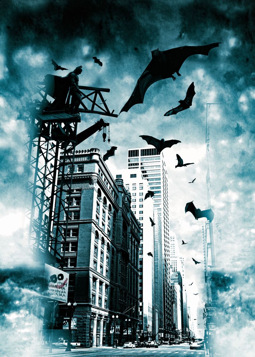 Displate Limited Edition Enemies Of Gotham - DC Comics Batman - Neuf Scellé