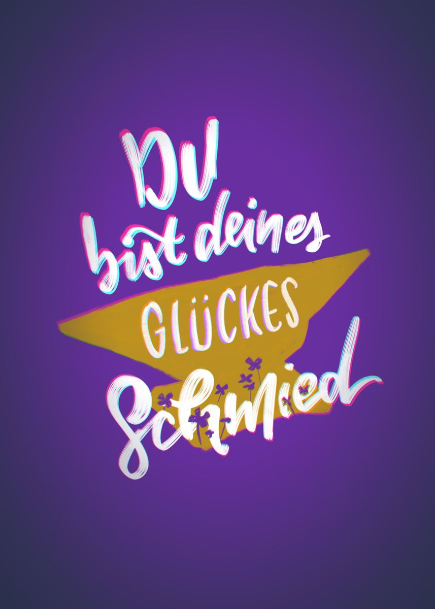 'Glueckes Schmied' Poster by huhwn Displate