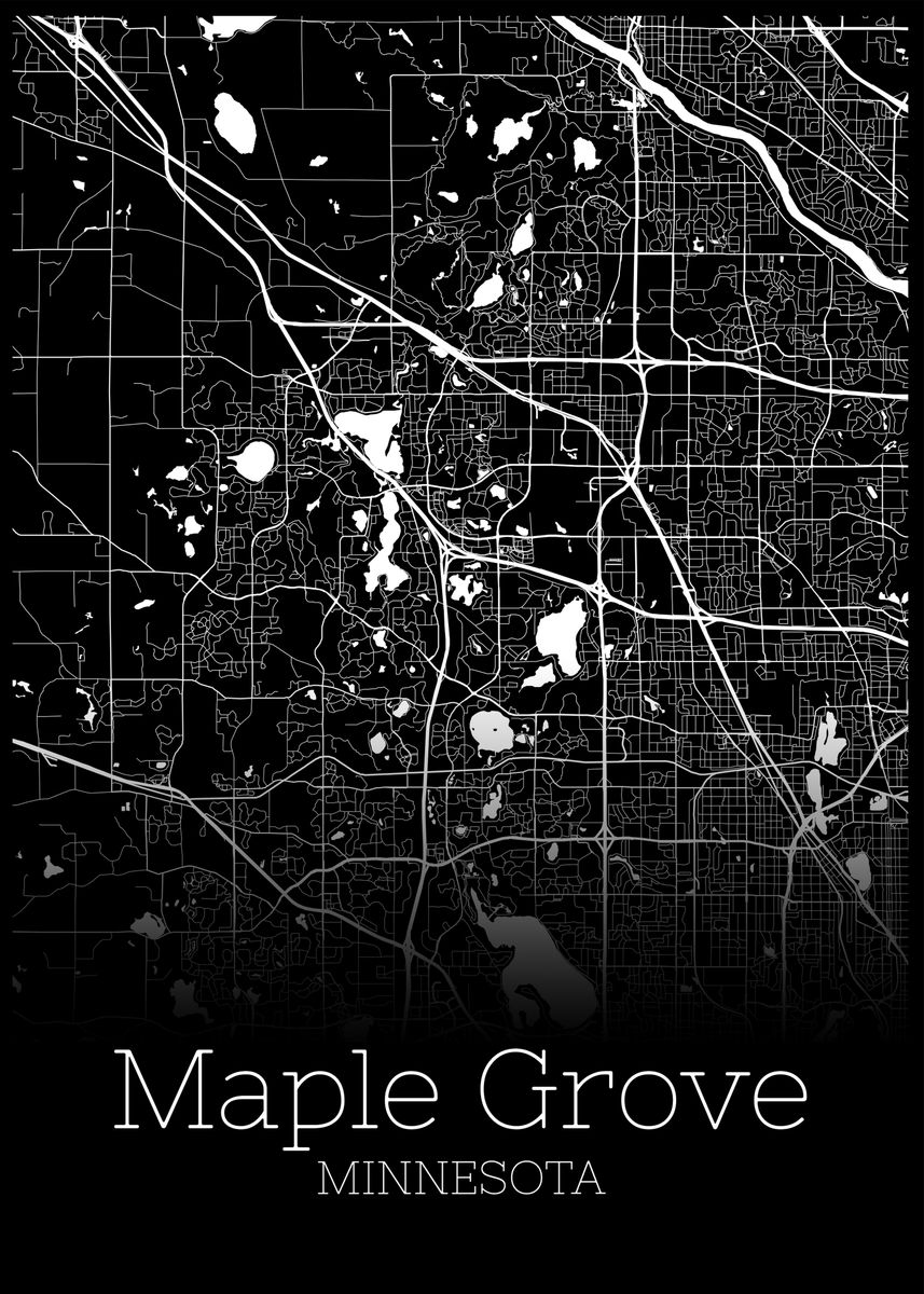 'Maple Grove Minnesota' Poster by RelDesign Displate