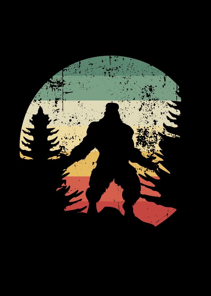 Bigfoot Sunset Painting