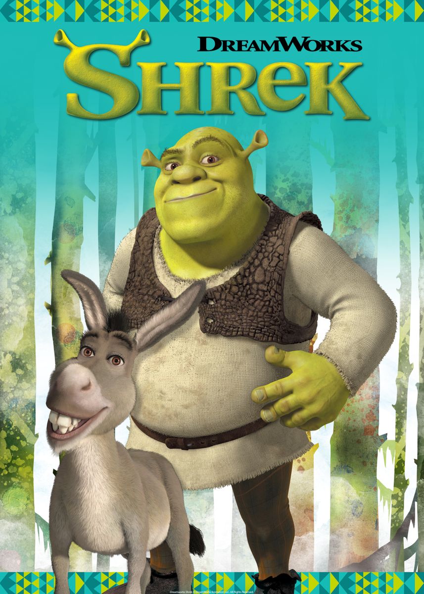 'Shrek Movie Poster' Poster, picture, metal print, paint by Shrek ...